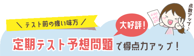 定期テスト予想問題で得点力アップ!